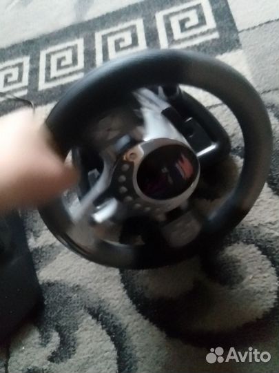 Игровой руль с педалями для пк