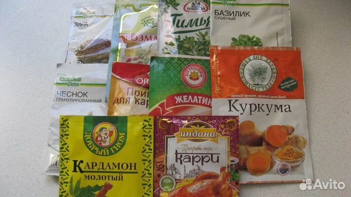 Пакетики доя специй