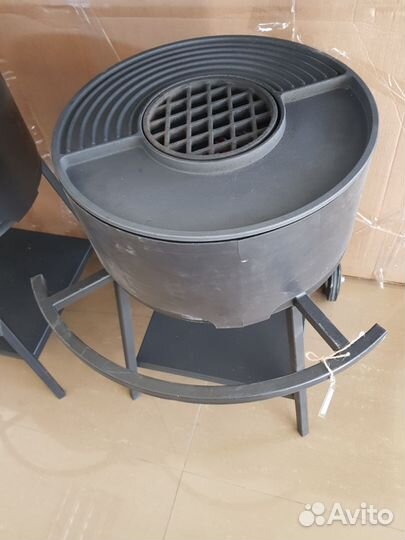 Мангал везувий дачник с чугунной плитой Gurman