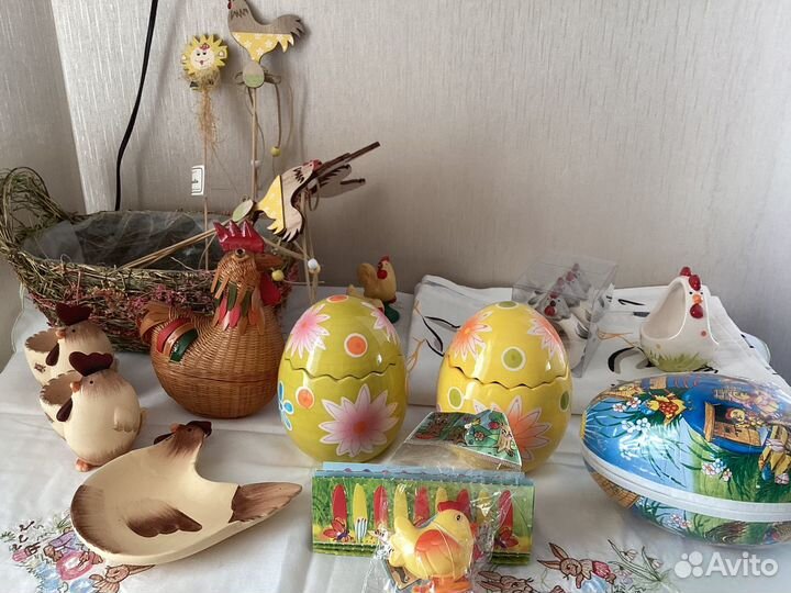 Пасхальный декор: пашотницы корзинки дорожка яйцо