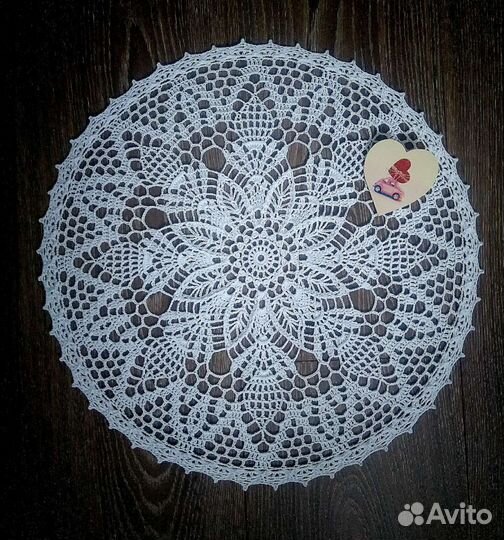 Интерьерная салфетка белая декор