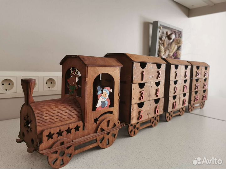Адвент календарь Новогодний паровоз