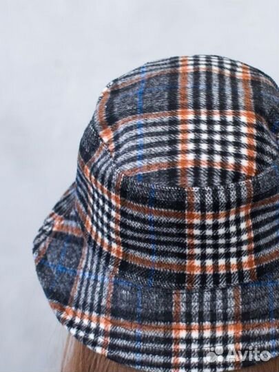 Панама демисезонная в клетку 56-58