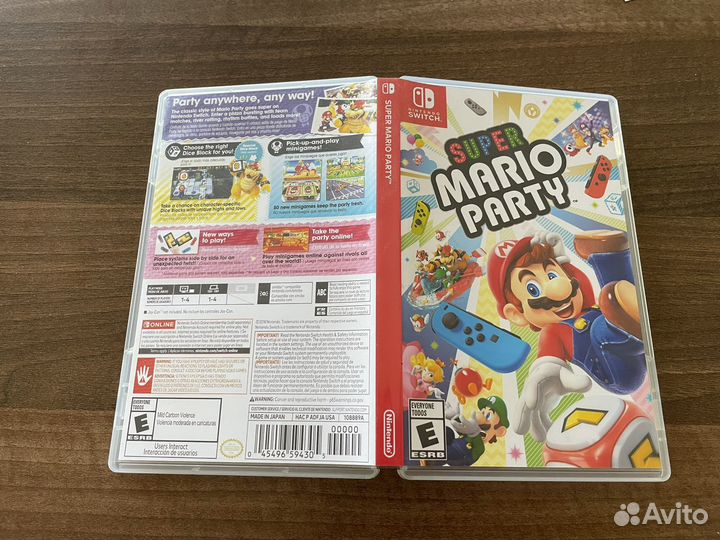 Коробка (бокс) Super mario party для NS