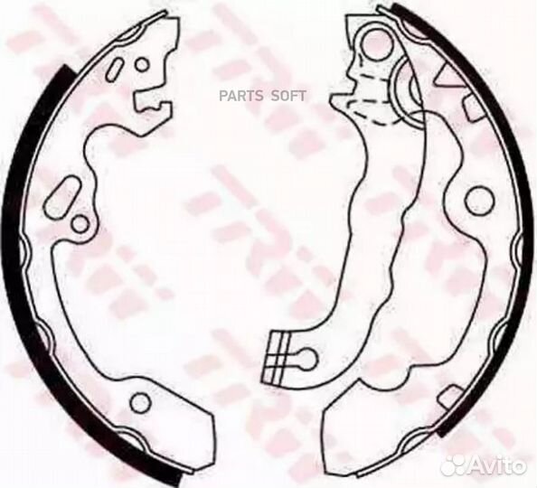 TRW GS8636 Колодки тормозные ford focus 1/focus 2