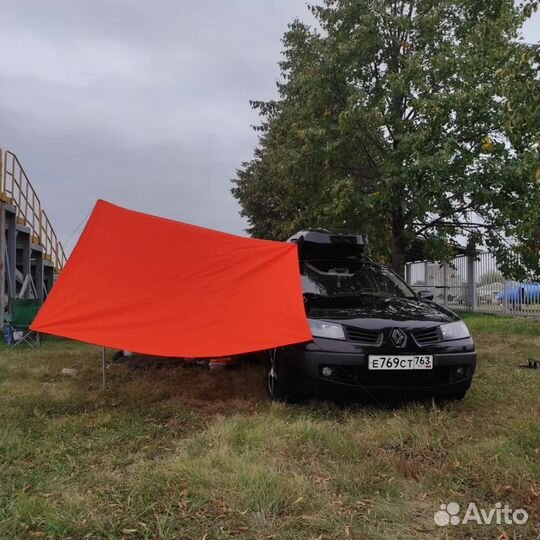 Тент автомобильный Маркиза Арм две стенки оранж