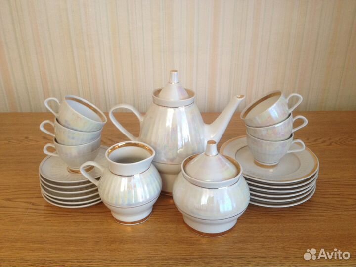 Сервиз кофейный СССР, две кофейные пары СССР