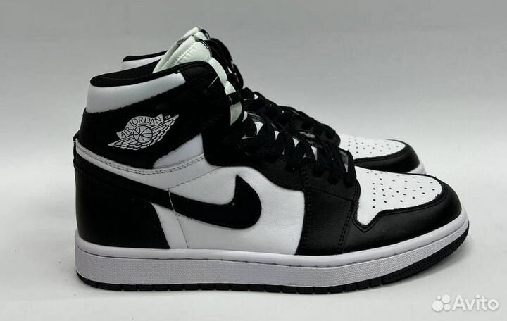 Кроссовки Nike air jordan 1 черно-белые