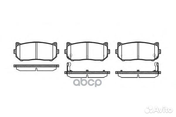 Колодки торм.дисковые 264902 Road house