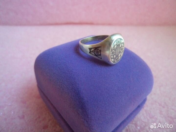 Кольцо серебряное. 875