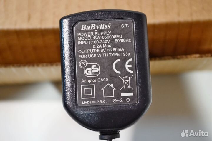 Блок питания Babyliss 5.6В 0.08А type T93a