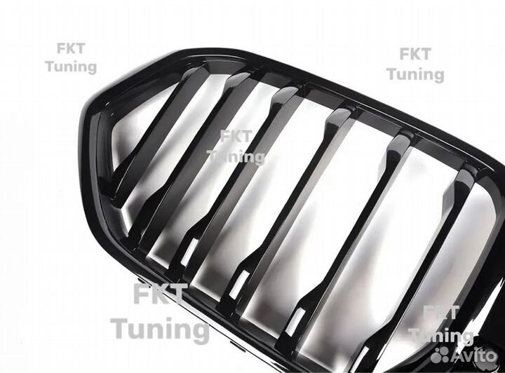 Решетка радиатора для BMW X6 G06 черная