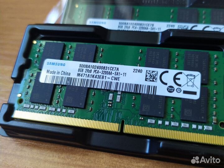 Ddr4 Samsung 8Gb, 16gb 32gb (pc4, 3200Mhz) Новая