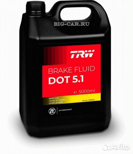 TRW PFB505SE Жидкость тормозная DOT 5.1, 5 л