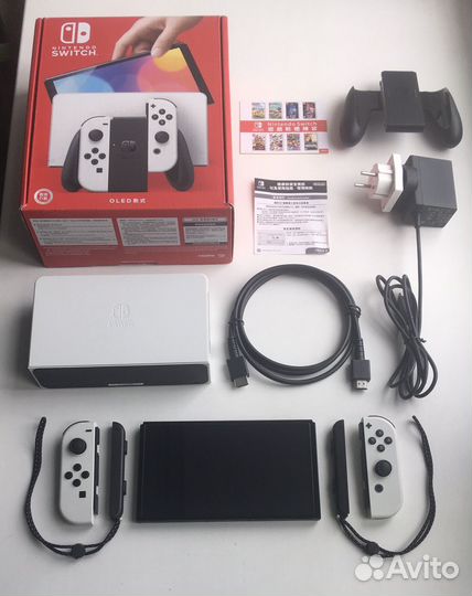 Nintendo Switch oled / прошитый / идеал / комплект