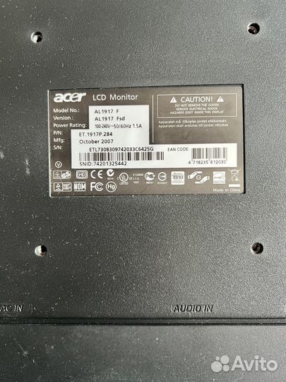 Монитор Acer 19