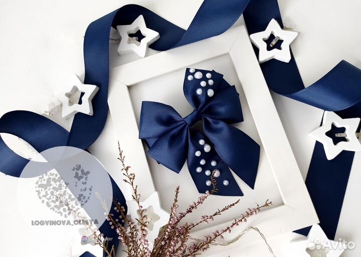 Заколка для волос ручной работы аксессуары в школу