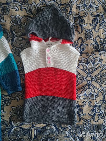 Вязаная желетка детская ручная работа