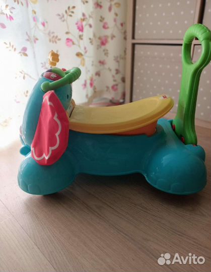 Каталка-ходунки Fisher price Музыкальный слоник