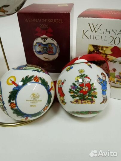 Шар новогодний фарфор