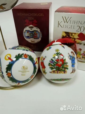 Шар новогодний фарфор