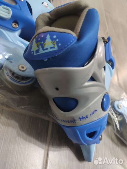 Детские ролики+коньки (2 в одном)