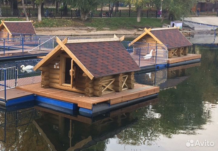 Причал, пирс, понтон под плавдом, баню