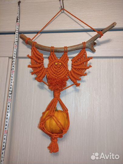 Макраме поделка в интерьер, детский сад, Хеллоуин