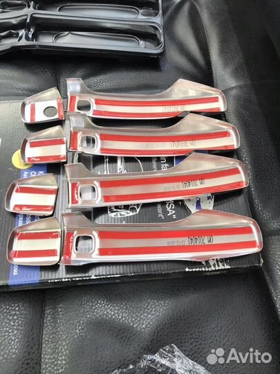 Накладки на дверные ручки ланд крузер200