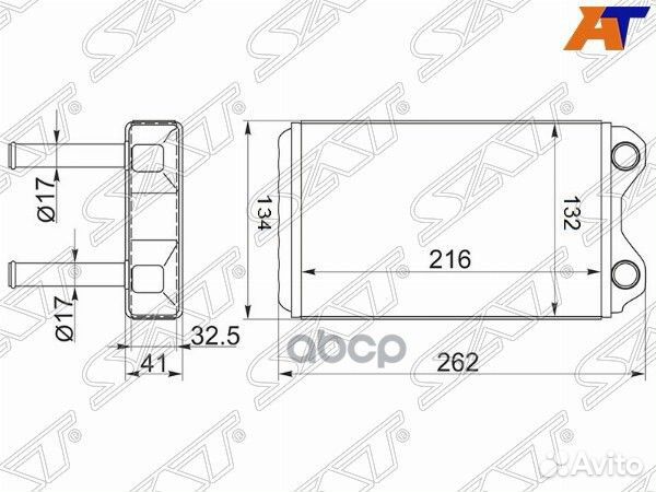 Радиатор отопителя салона toyota corolla/sprint