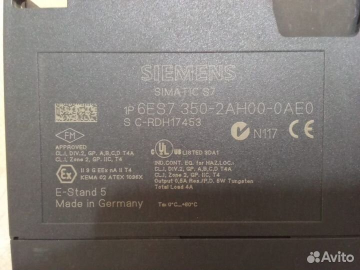 Плк Simatic S7 6ES7 350-2AH00-0AE0