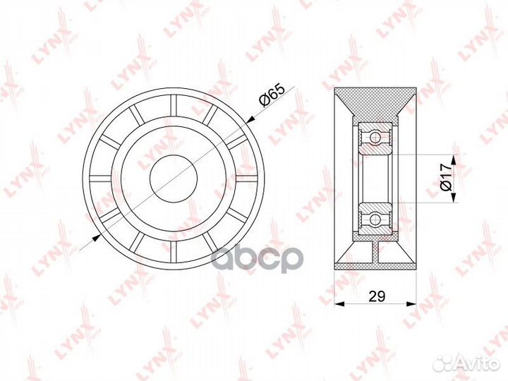 Ролик натяжного механизма приводного ремня PB-5