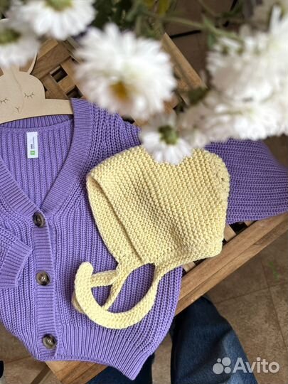 Шапка для девочки 86 92 98 zara, hm