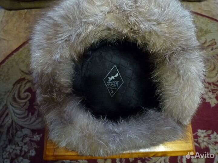 Шапка ушанка из песца СССР