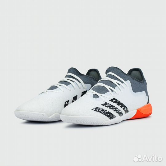 Футзалки Adidas Predator Freak.3 Low IC White Grey