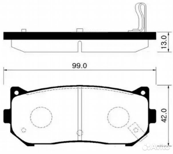 HSB HP1009 Колодки тормозные дисковые задн KIA: cl