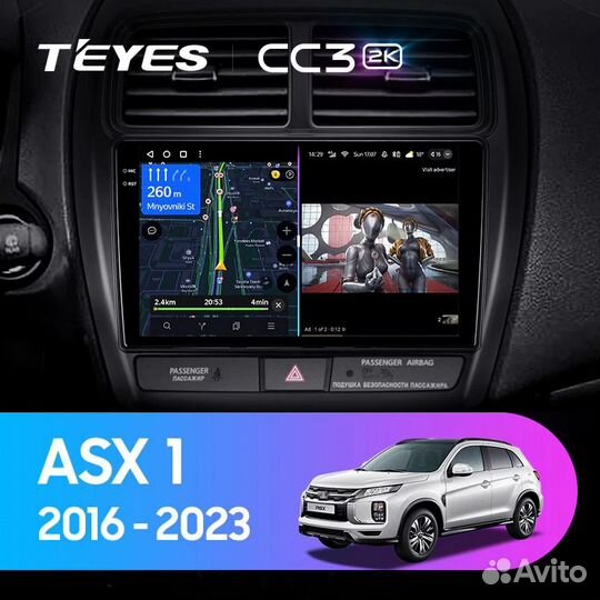 Магнитола Teyes CC3 2K 6/128Gb Mitsubishi ASX 1