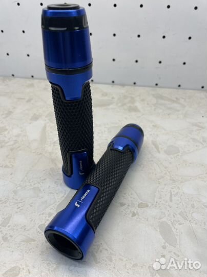 Грипсы С грузиками модель 4(синий)