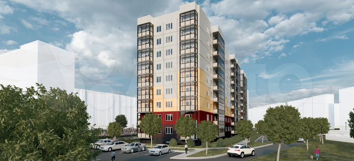 2-к. квартира, 62,5 м², 5/9 эт.