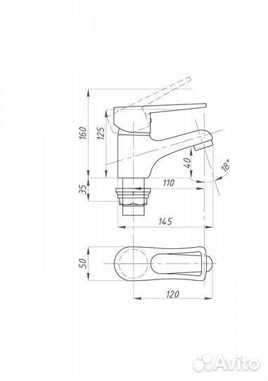 Смеситель для раковины fauzt fzs-940-129 Хром