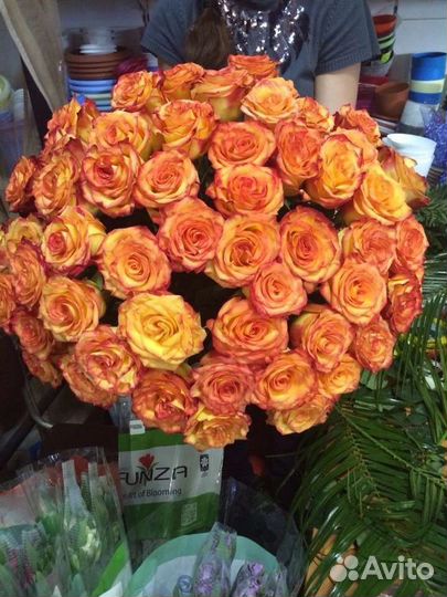 Цветы розы букет