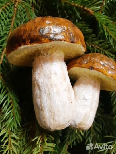 Грибы из папье-маше ручной работы