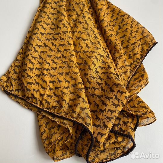 Шарф снуд Pieces с принтом лошадками