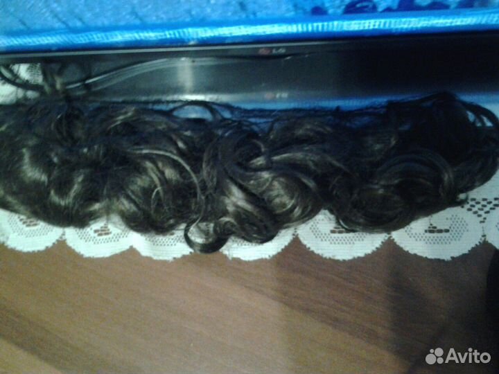 Шиньон из иск. волос на крабе