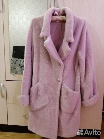 Пальто из кашемира цвета лаванды
