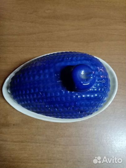 Масленка Ёжик Гжель 1970 Год