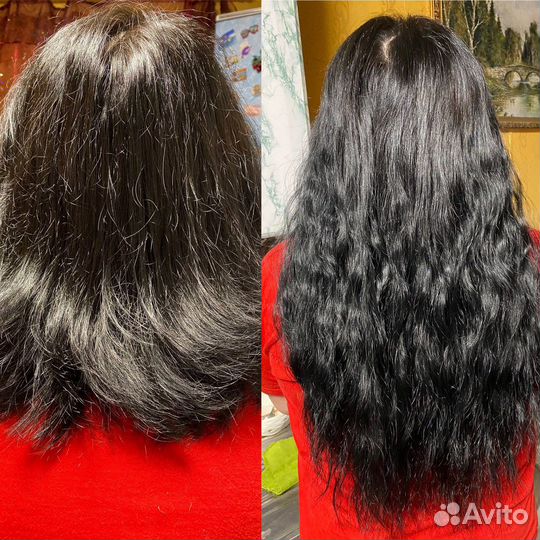 Наращивание волос на дому