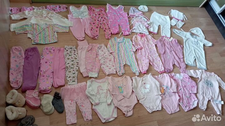 Одежда для девочки 0-3 месяцев