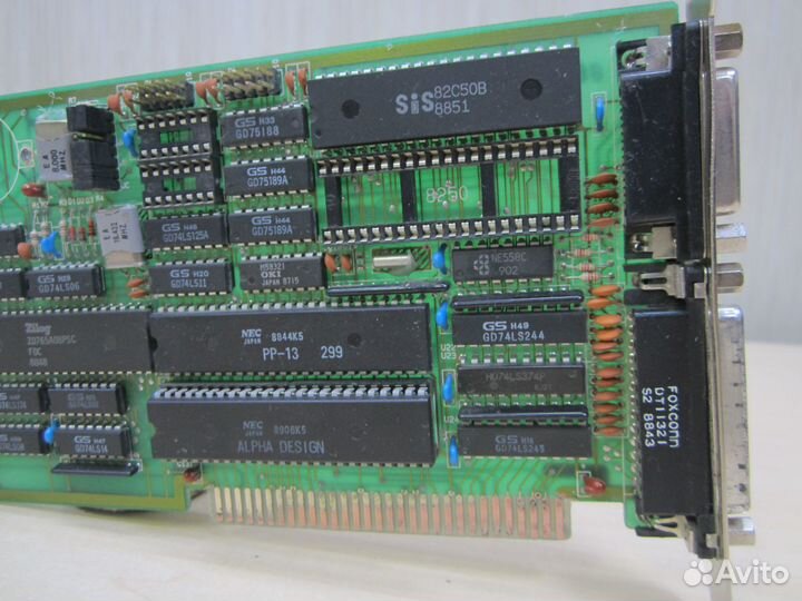 Мультиконтроллер Isa-8 RTC/COM/LPT/FDD/Game для XT