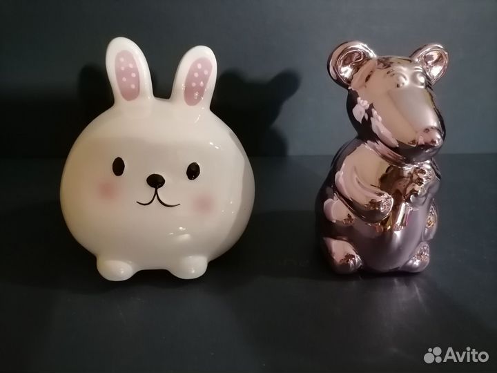 Копилка. Зайчик мышка. Лот